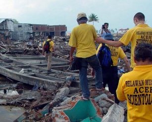 Scientology Volunteer Ministers who provided disaster relief in the Aceh province of northern Sumatra, Indonesia, the region hardest hit by the 2004 tsunami.