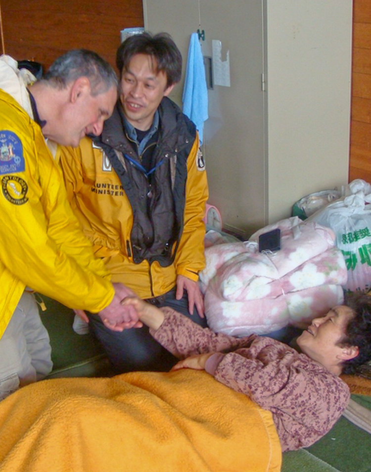 Ayal Lindeman helped train volunteers and organize the care of thousands living in temporary shelters in Japan when their towns and villages were destroyed by the March 2011 earthquake and tsunami.