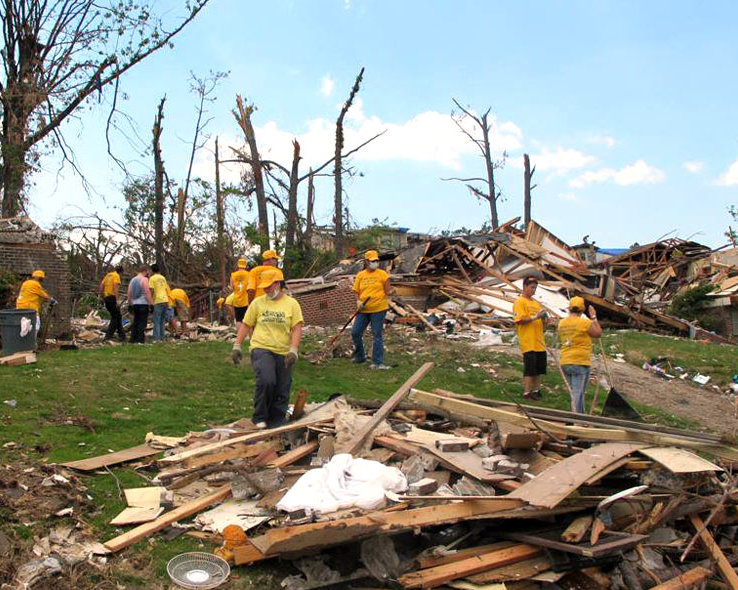 To date the Scientology Volunteer Ministers have chopped trees, hauled debris and helped repair over 30 houses in Pratt City.