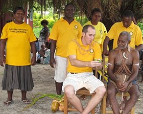 Scientology Volunteer Ministers South Pacific Good Will Tour Leader describes one of the workshops he delivered to the Paramount Chief.