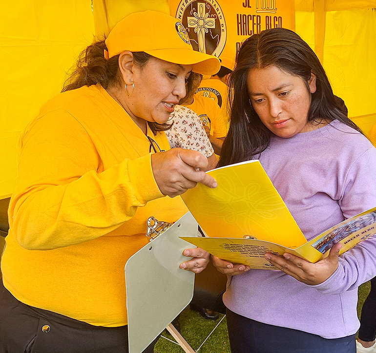 BRINGING HELP AND SUCCOR ACROSS ECUADOR